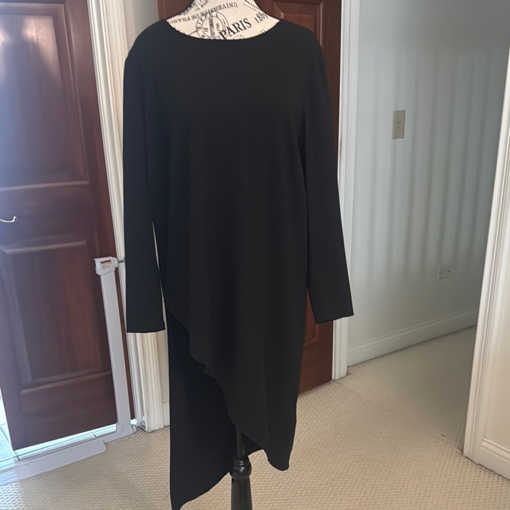 Alfani Black Asymmetrical High-Low Top